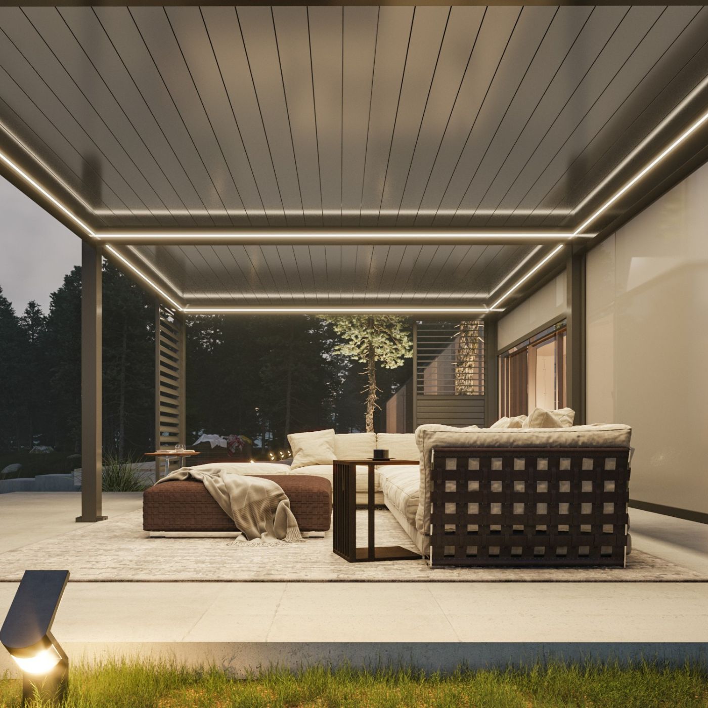 LUMO 6M X 4M FREE STANDING MOTORISED PERGOLA SELF ASSEMBLY